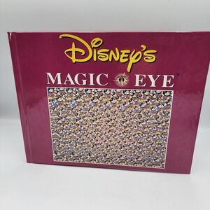 Vtg 90s Disney Magic Eye 3D Optical Illusion Hardback Book *Read*